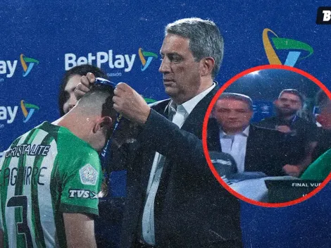 El empujón de los jugadores de Atlético Nacional al presidente de la Dimayor