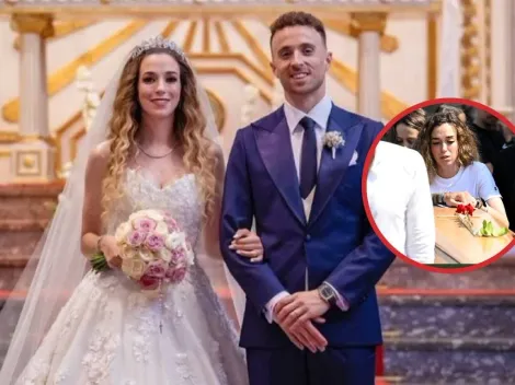 La estremecedora imagen de la esposa de Diogo Jota en el funeral del jugador