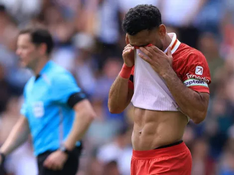 Mohamed Salah rompe en llanto en pleno partido recordando a Diogo Jota