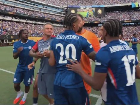 Luis Enrique golpeó a João Pedro, tras título del Chelsea ante PSG en el Mundial