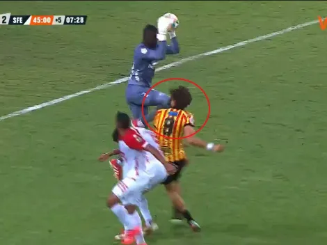 Polémico penal y expulsión que perjudicó a Santa Fe ante Pereira