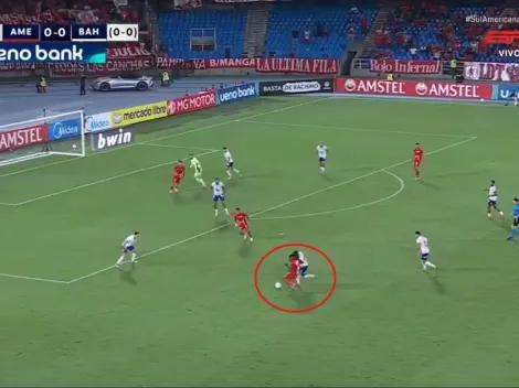 El golazo de Jhon Murillo para América de Cali ante Bahía por Sudamericana