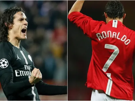 Edinson Cavani takes over Cristiano Ronaldo's 'cursed' No.7 jersey at Manchester United