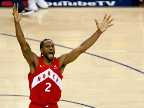 Kawhi Leonard and his NBA rings!