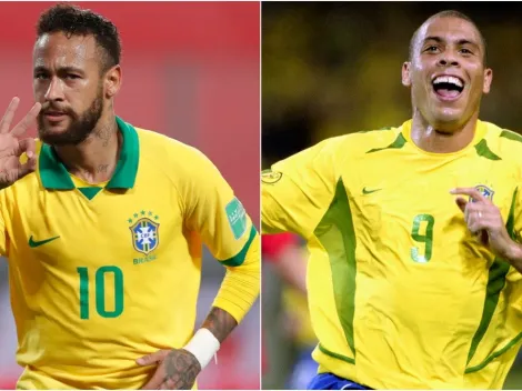 Ronaldo congratulates Neymar on becoming Brazil's second all-time goalscorer