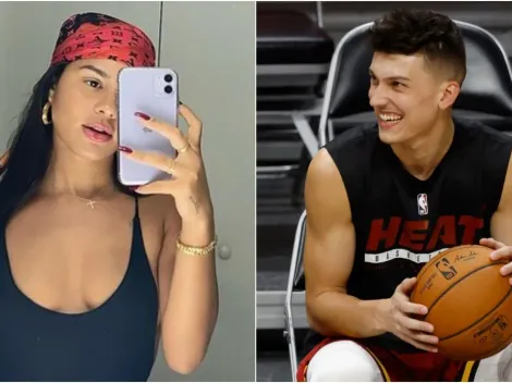 Tyler Herro's girlfriend Katya Elise Henry shared her outfit for Christmas and it's a bomb