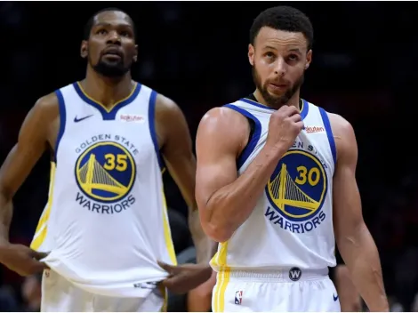 Kevin Durant, Stephen Curry exchange big messages before Nets-Warriors game