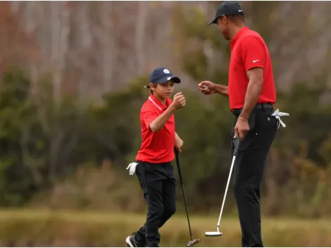 Tiger Woods' son Charlie has everybody in awe after showcasing same mannerisms as his father