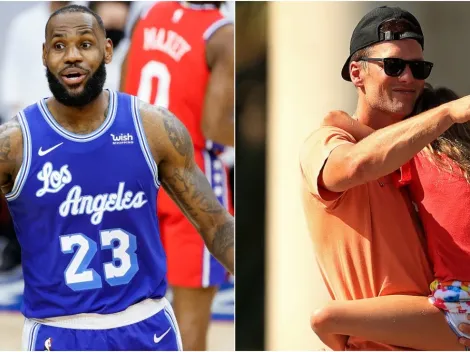 LeBron James hilariously roasts Tom Brady's "beautiful" walking during Buccaneers' parade