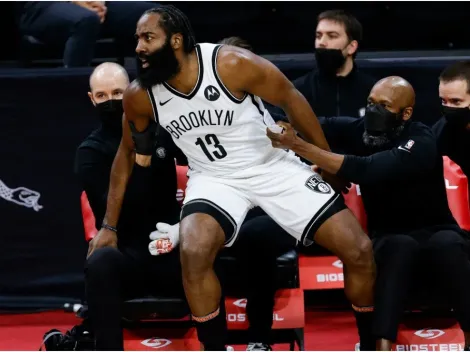 James Harden was caught arguing with teammate during Nets' last game