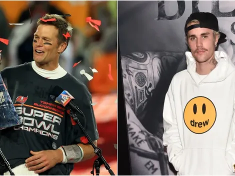 Tom Brady hilariously trolls Justin Bieber with throwback pic