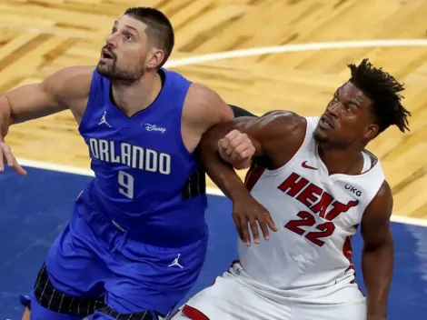 Orlando Magic and Miami Heat clash at the AmericanAirlines Arena