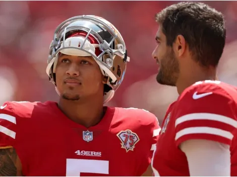 Kyle Shanahan speaks on alternating Jimmy Garoppolo and Trey Lance at QB