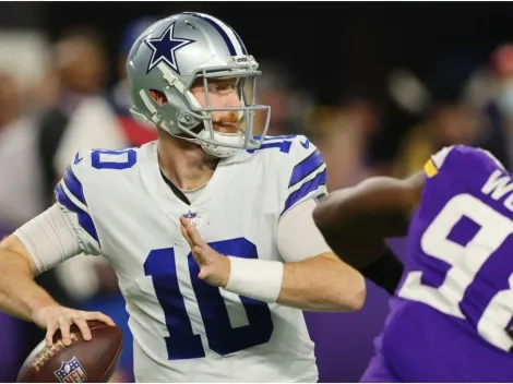 Dak Prescott reacts to Cooper Rush's incredible debut