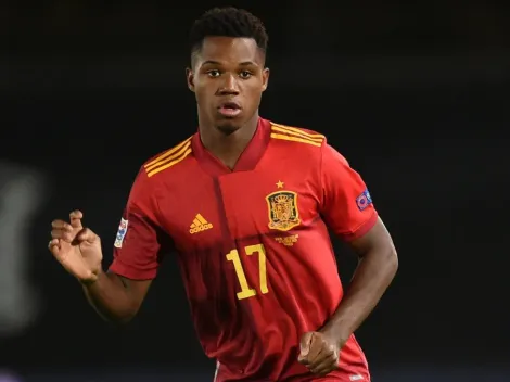 Why isn't Ansu Fati playing for Spain in European 2022 World Cup qualifiers?