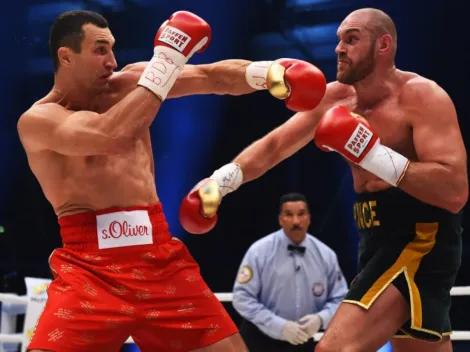 Boxing: Tyson Fury and Wladimir Klitschko's round 13 of their fight is held on social media