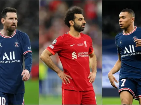 How does Mohamed Salah's Liverpool deal compare to Lionel Messi, Kylian Mbappe's salaries?