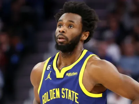 Why is Andrew Wiggins not playing for the Golden State Warriors vs Portland Trail Blazers?