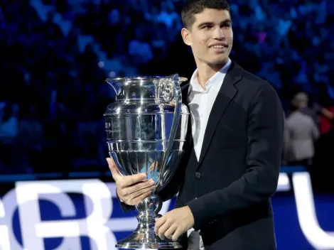 Why is Carlos Alcaraz not playing the 2023 Australian Open?