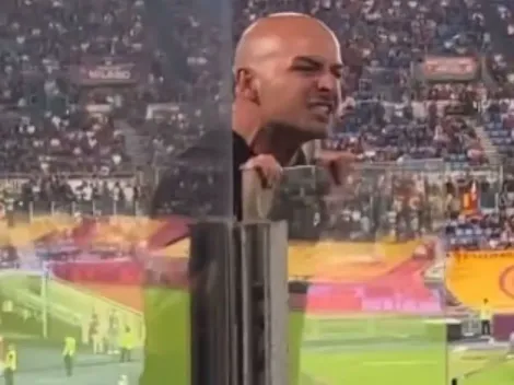 AC Milan fan caught on video spitting at Roma supporters