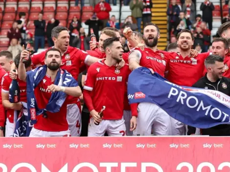 Wrexham celebrate promotion with night of drinking