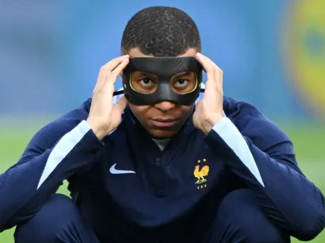 Why is Kylian Mbappe playing with a mask for France vs Belgium in Euro 2024?