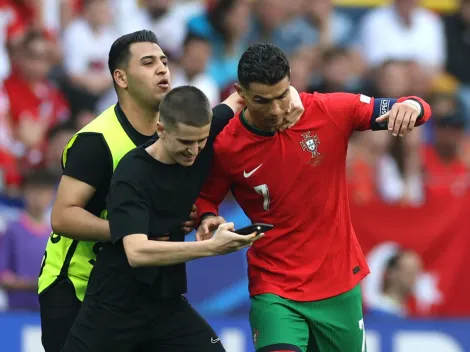 Video: Fans invade pitch five times and take selfie with Cristiano Ronaldo in UEFA Euro 2024