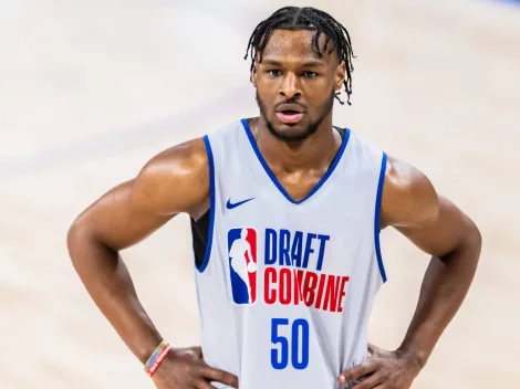 Which round will Bronny James be selected in the NBA Draft 2024?