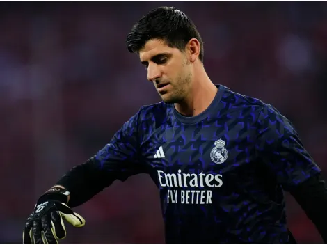 Why is Thibaut Courtois not playing for Belgium vs France in Euro 2024 Round of 16?
