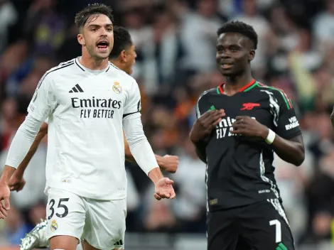 Video: Bukayo Saka and Daniel Carvajal get into heated exchange at halftime of Real Madrid – Arsenal