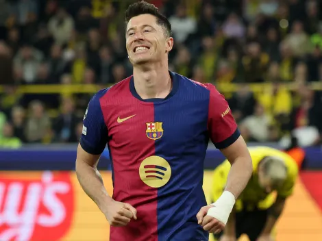 Why is Robert Lewandowski not playing for Barcelona against Inter Milan today in the Champions League semifinal first leg?