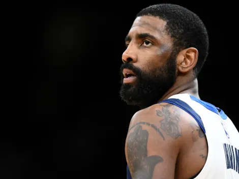 Kyrie Irving reacts to the Mavs’ potentially taking Duke star Cooper Flagg