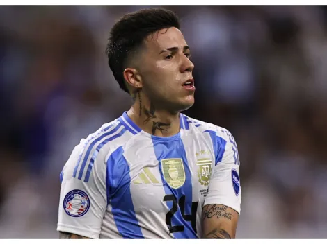 Video: Enzo Fernandez sees red card in Argentina vs Colombia for high boot on Kevin Castaño