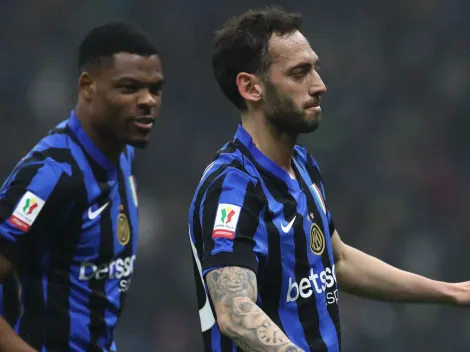 Why are Calhanoglu and Dumfries not playing for Inter Milan vs Monterrey at the FIFA Club World Cup 2025?
