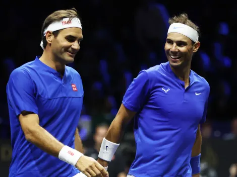 Roger Federer and Rafa Nadal reunite at the Spaniard’s Academy in Mallorca