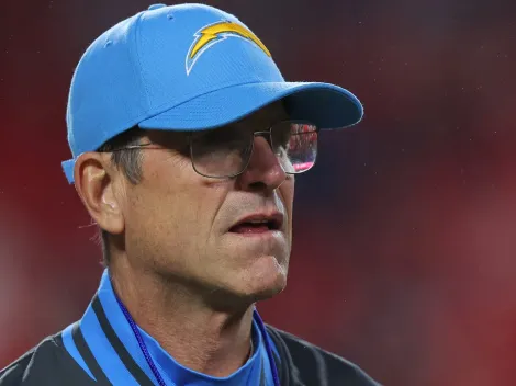 Jim Harbaugh only takes two words to describe the Lions