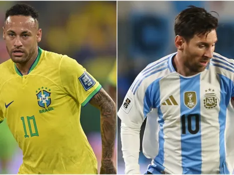 When was Neymar’s last game with Brazil and how many times has Messi played for Argentina since then?