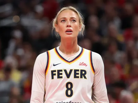 Fever star Sophie Cunningham sends heartfelt two-word message to Caitlin Clark after season-ending news