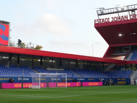 Why are Barcelona and Valencia playing at Estadi Johan Cruyff instead of Montjuic or Camp Nou today?