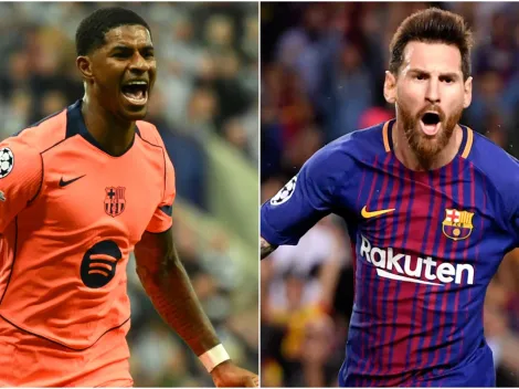 Marcus Rashford joins Lionel Messi in exclusive group with brace for Barcelona in Champions League