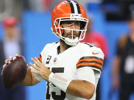 Why is Joe Flacco not playing today for Browns vs Vikings in London?
