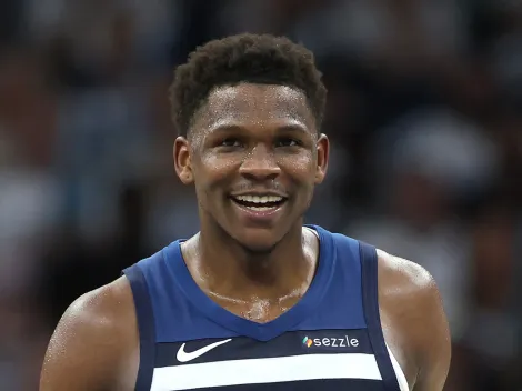 Wolves’ Anthony Edwards receives a message of pride from a former teammate