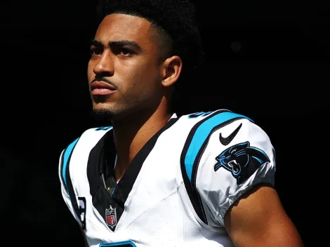Why is Bryce Young not playing today for Panthers vs Bills in Week 8 of 2025 NFL season?