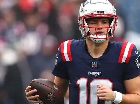 Drake Maye responds to Brian Burns’ comments about his game