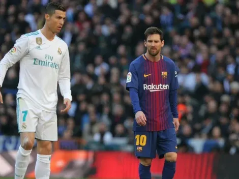 Imperdible: la cara de CR7 cuando recibió el tiro libre de Messi