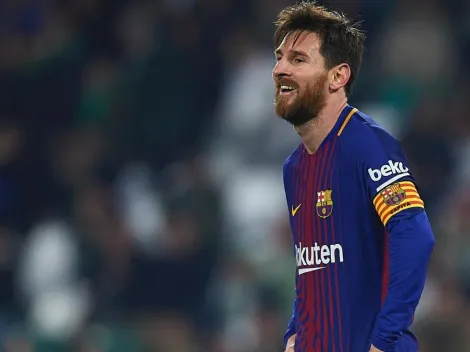 Destello de Messi con un pie a pie