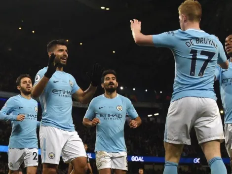 Manchester City pasaba apuros contra Leicester hasta que apareció Agüero