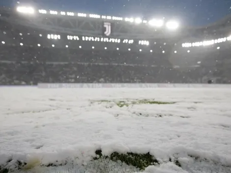 Juventus vs Atalanta suspendido por una tormenta de nieve