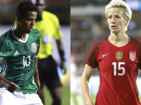 Gio Dos Santos se midió con Megan Rapinoe justo para el Día de la Mujer