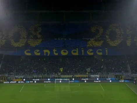 Impactante mosaico de la hinchada de Inter